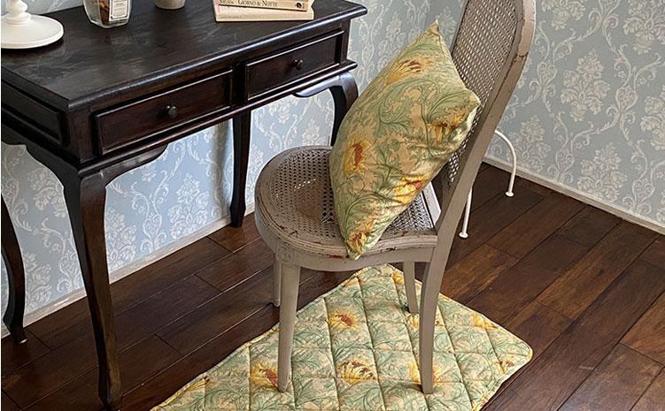 【クッションカバー45×45】ベストオブモリス アネモネ グリーン MR-4545-A