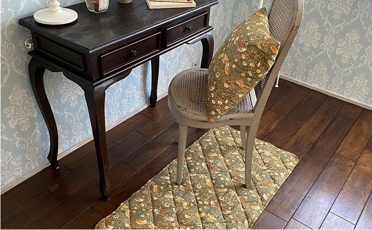 【ソファーパッド2人掛用50×100】ベストオブモリス いちご泥棒ベージュ MR-5010I-BE