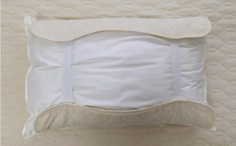 オーガニックコットンの和晒２重ガーゼ枕パッド２枚組 （50×60cm）IV　OGG-5060-IV-2P