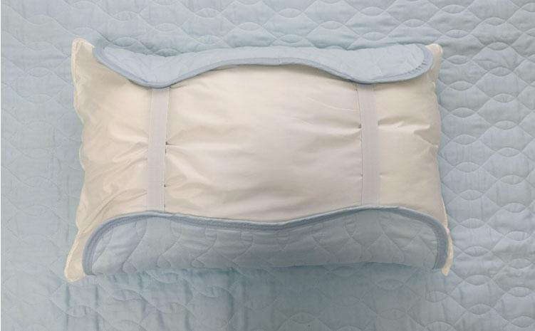 オーガニックコットンの和晒２重ガーゼ枕パッド２枚組 （50×60cm）BL　OGG-5060-BL-2P