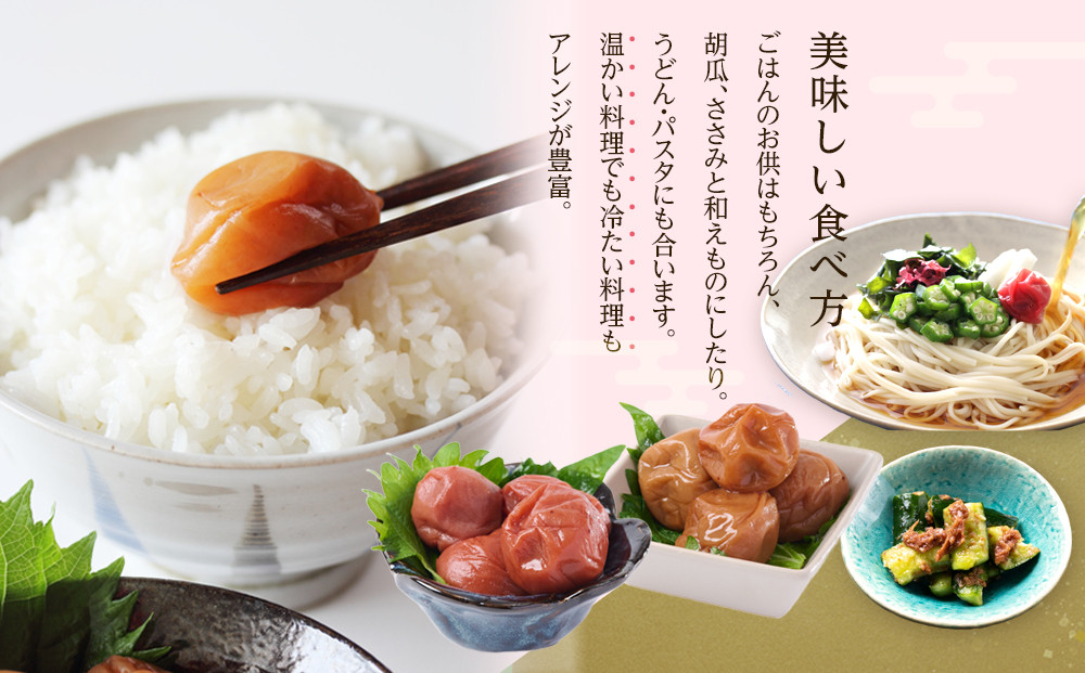 無選別 和歌山の完熟南高梅 味が染み込んだ梅干し しそ味 500g 塩分10％