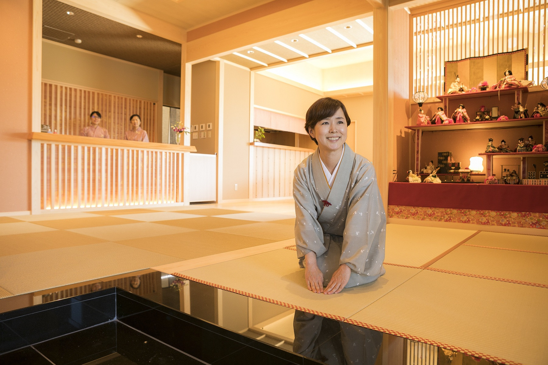 【加太淡嶋温泉大阪屋ひいなの湯】ペア日帰り 入浴券 ≪昼食（和定食）付≫