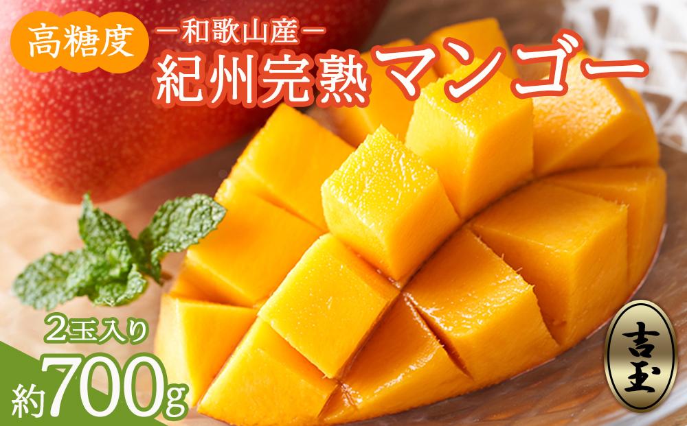 ◆先行予約◆和歌山県産　紀州完熟マンゴー『吉玉』2玉入り【2025年7月中旬から8月下旬頃順次発送予定】【MG19】