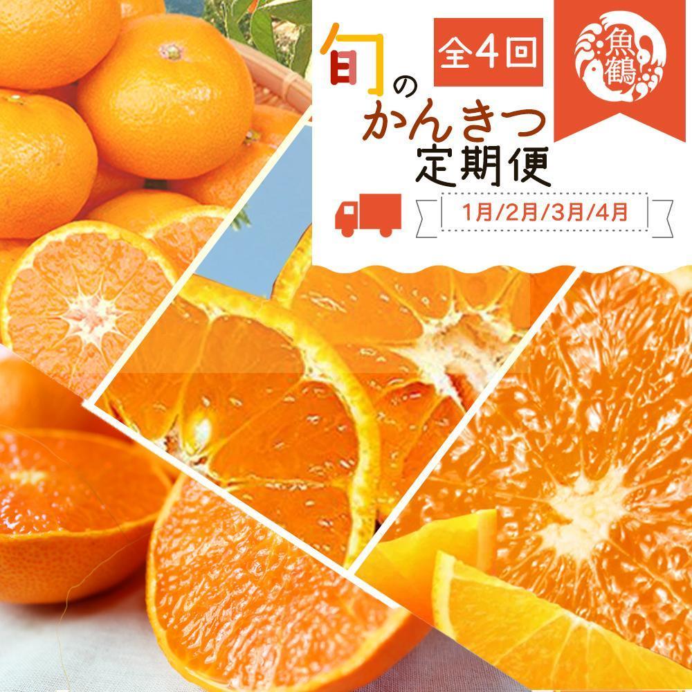 【定期便・指定月（1・2・3・4月）全4回】紀州和歌山産 旬の柑橘 セット (みかん・不知火・せとか・清見) ［UT137w］