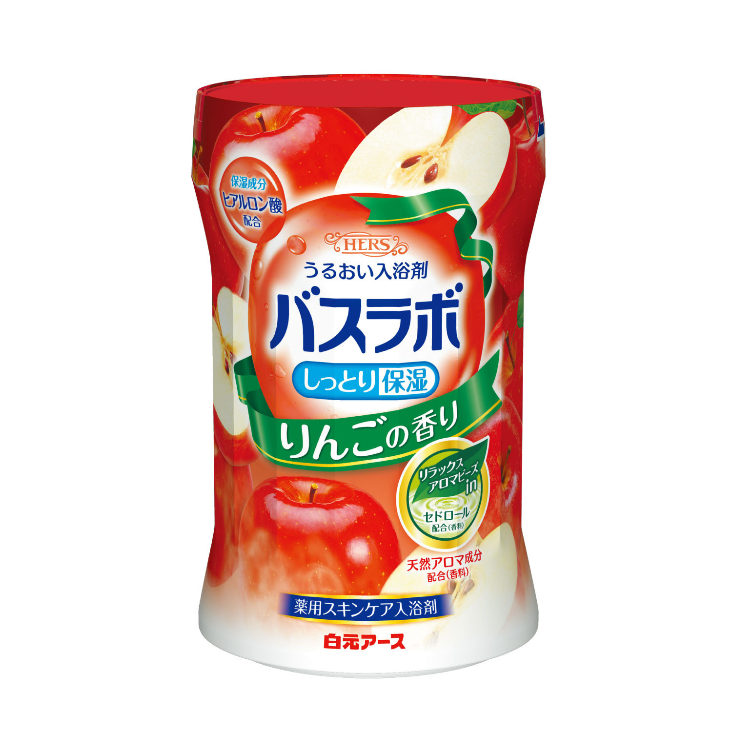 HERSバスラボ ボトル りんごの香り 540g 5本セット 135回分