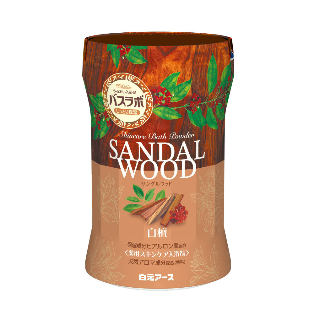 HERSバスラボ ボトル サンダルウッドの香り 540g×5本セット(135回分)