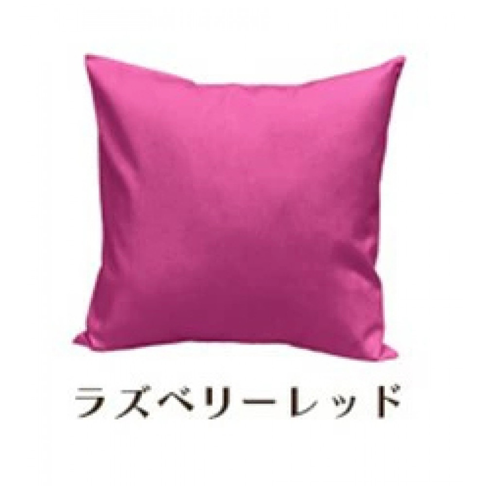 「染」2枚組クッションカバー 45×45cmタイプ ラズベリーレッド 国産オックスフォード生地 無地