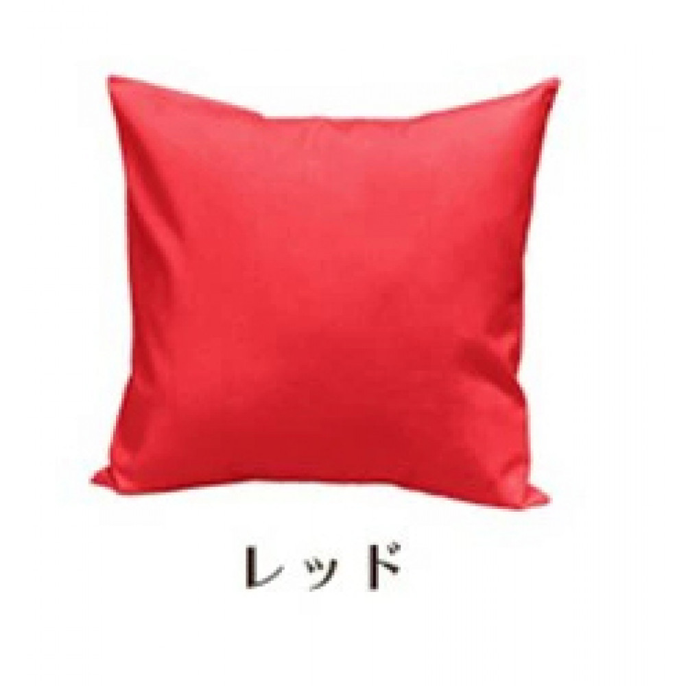 「染」2枚組クッションカバー 45×45cmタイプ レッド 国産オックスフォード生地 無地