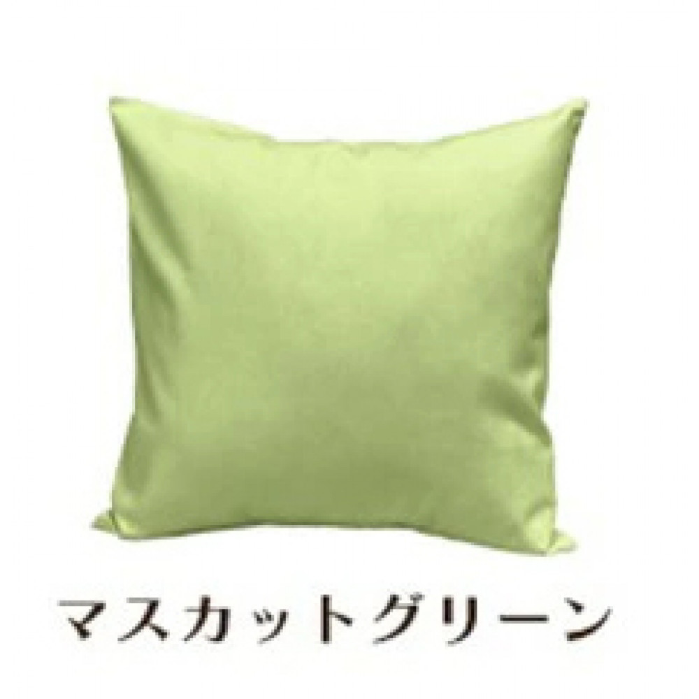 「染」2枚組クッションカバー 45×45cmタイプ マスカットグリーン 国産オックスフォード生地 無地