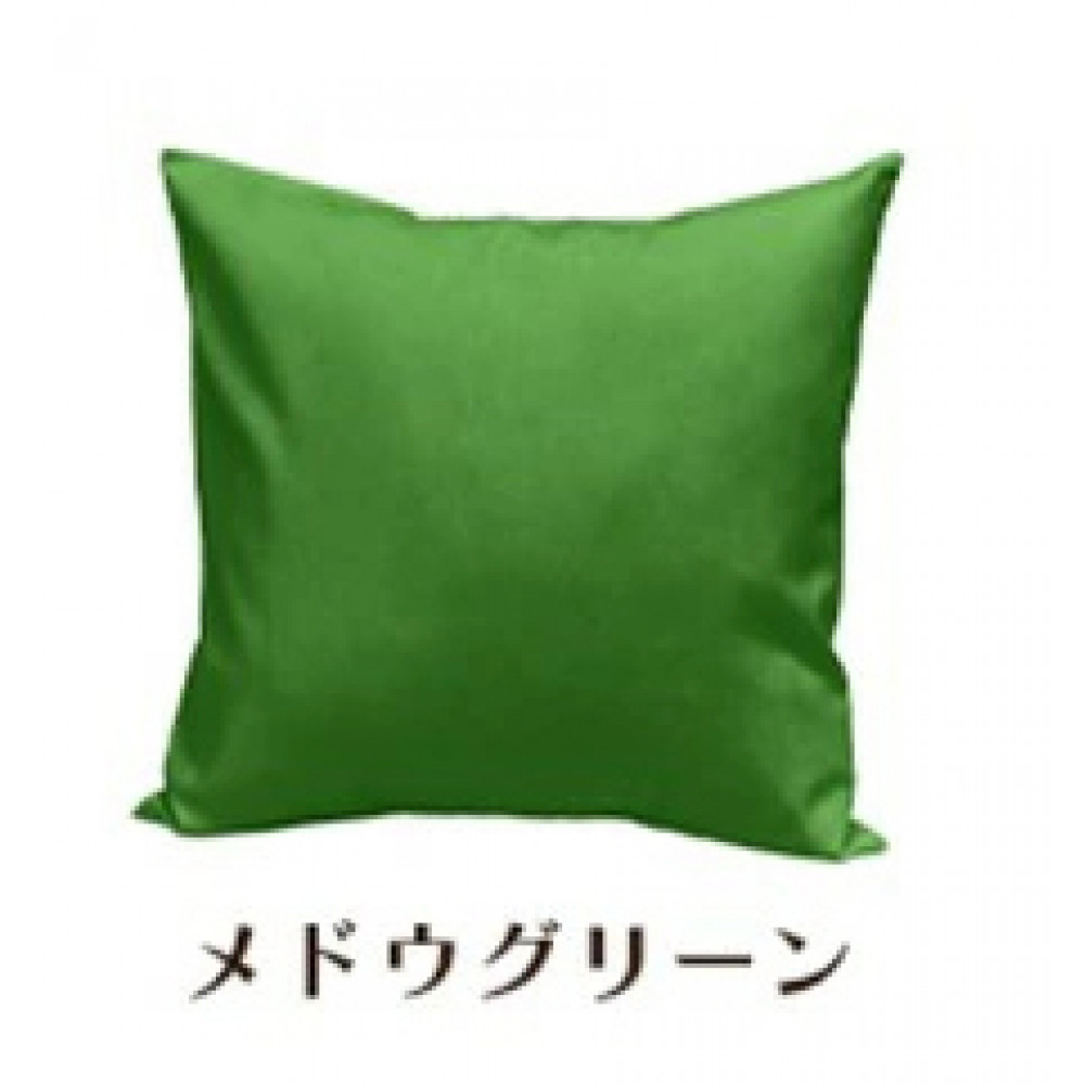 「染」クッションカバー 60×60cmタイプ メドウグリーン 国産オックスフォード生地 無地