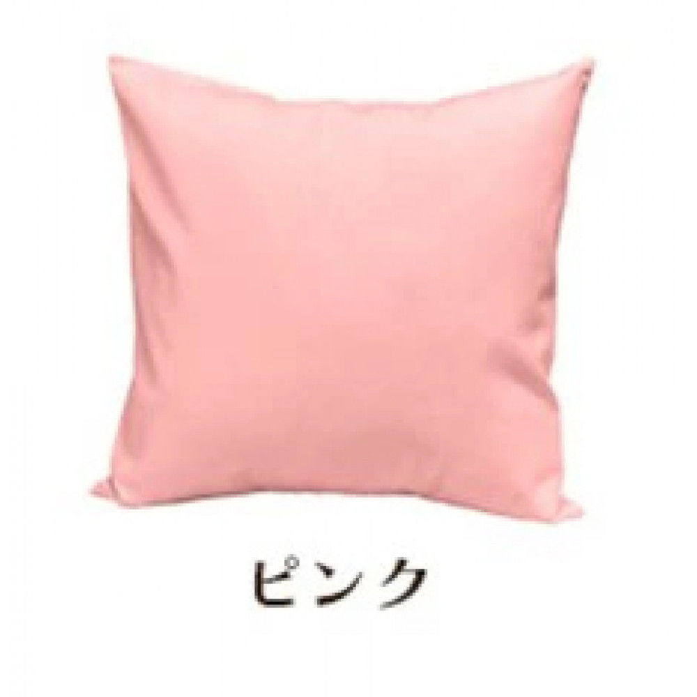 「染」2枚組クッションカバー 60×60cmタイプ ピンク 国産オックスフォード生地 無地