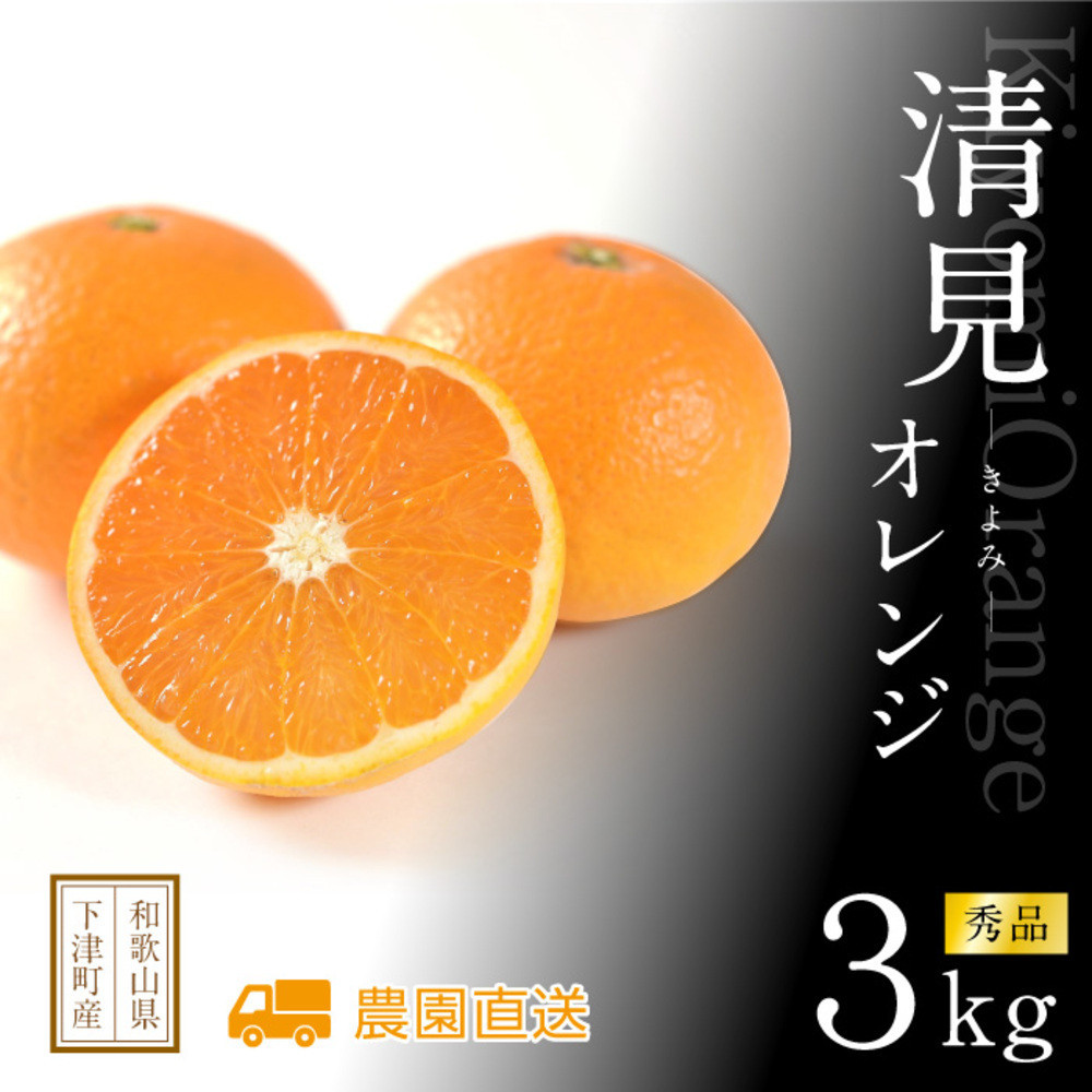 清見オレンジ 約3kg M・L・2L・3Lサイズおまかせ 《赤秀》 和歌山県産 農園直送 まごころ産直みかん 【北海道・沖縄県・一部離島 配送不可】みかん きよみ 清見タンゴール 清美 柑橘 贈答 ［Mg61］