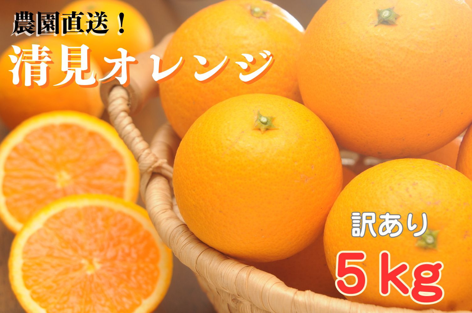 清見オレンジ 約5kg 大小混合 《ご家庭用》 ちょっと訳あり 和歌山県産 農園直送 まごころ産直みかん 【北海道・沖縄県・一部離島 配送不可】 ［Mg65］