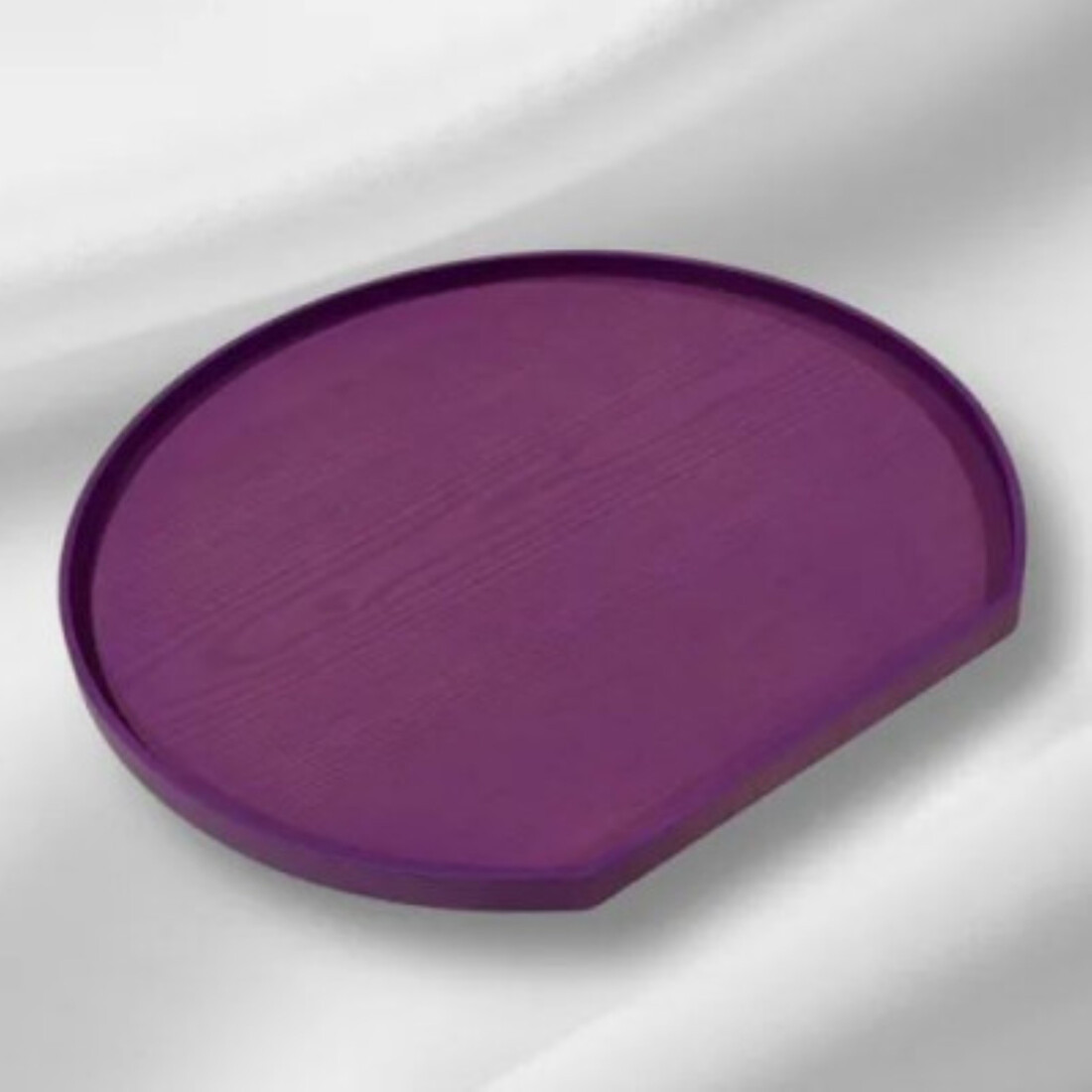半月トレイ 紫色