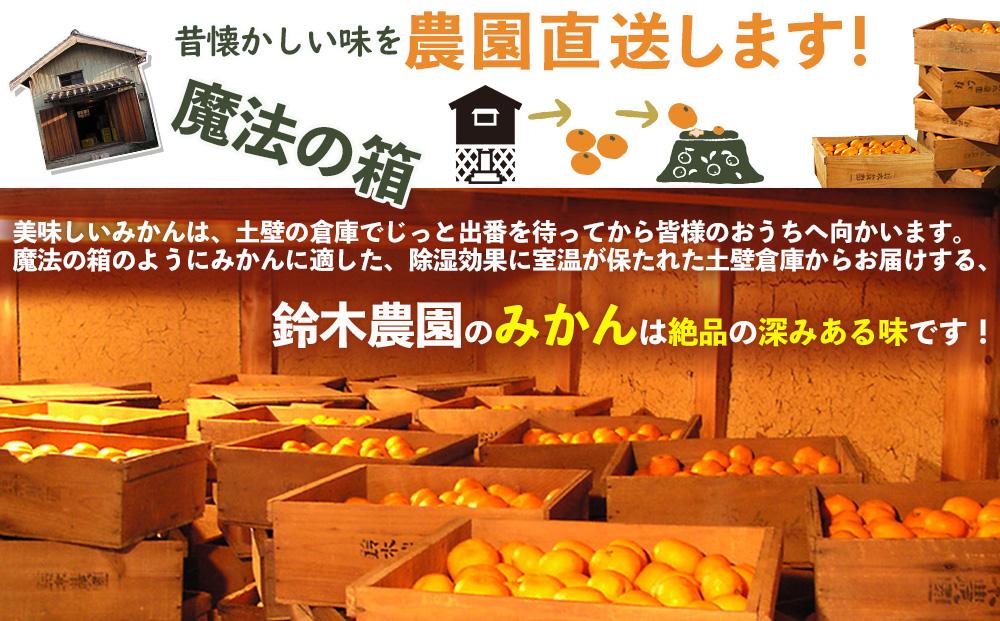 蔵出しみかん5kg大小混合サイズ 訳あり【下津の蔵出しみかん】1月から2月発送で昔ながらのみかん鈴木農園より産地直送｜家庭用 訳ありみかん ｜1月以降が旬の酸味もおいしい蔵出しみかん ※北海道・沖縄・離島への配送不可