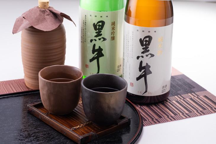 黒牛 純米酒・純米吟醸 1800ml × 2本 セット 名手酒造
