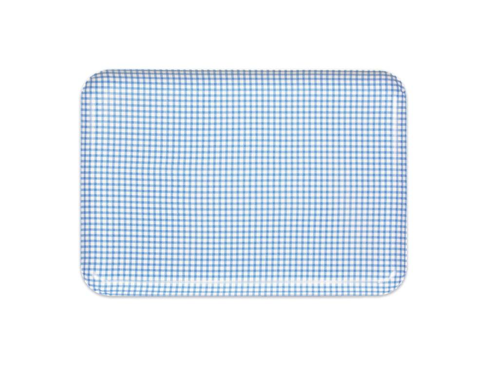 【ブルー2枚組】ST ランチョン トレー M 33cm チェック タツクラフト 【Tk71】