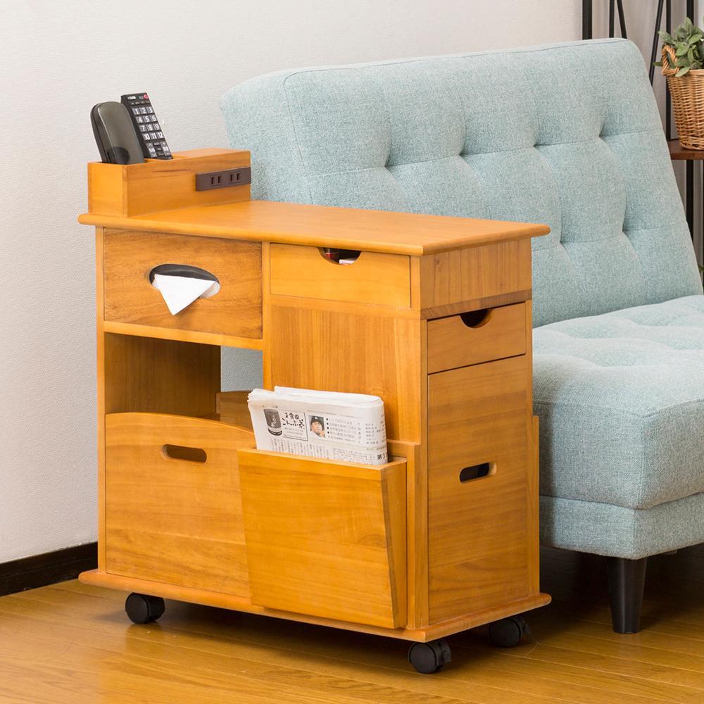 ソファーサイドすっ桐ナイトワゴン AKU1005466