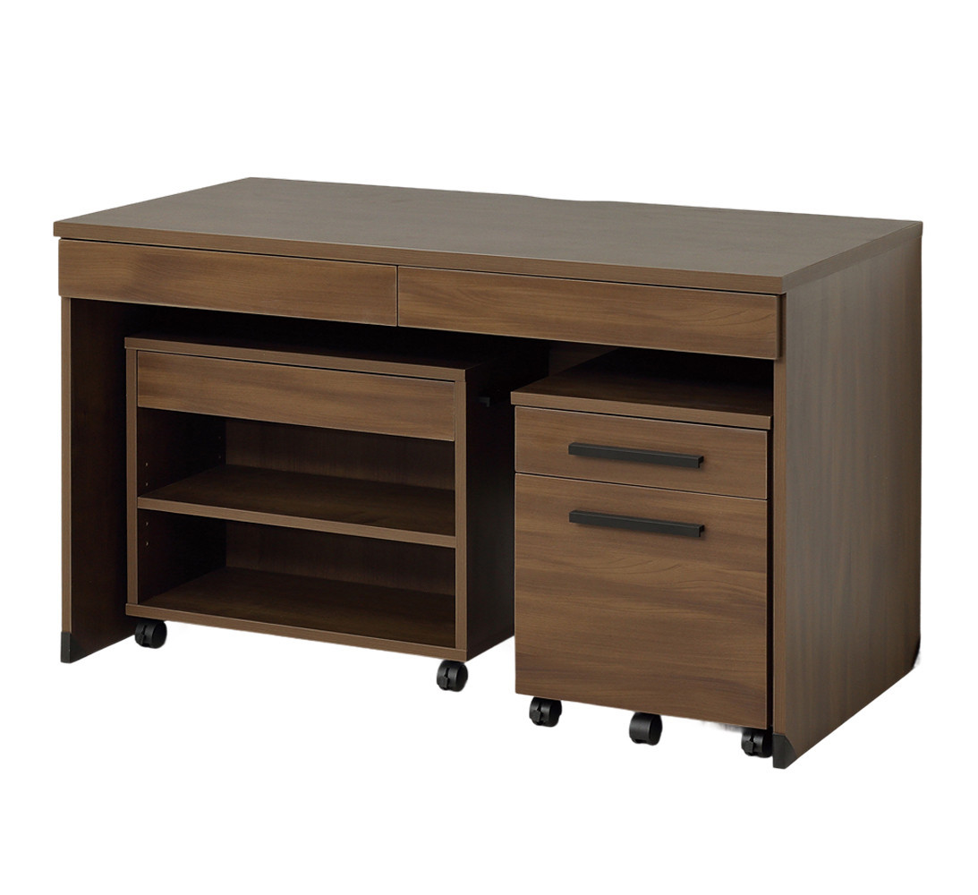 デスク3点セット クラッシー ブラウン オフィスデスク システムデスク AKU1045060