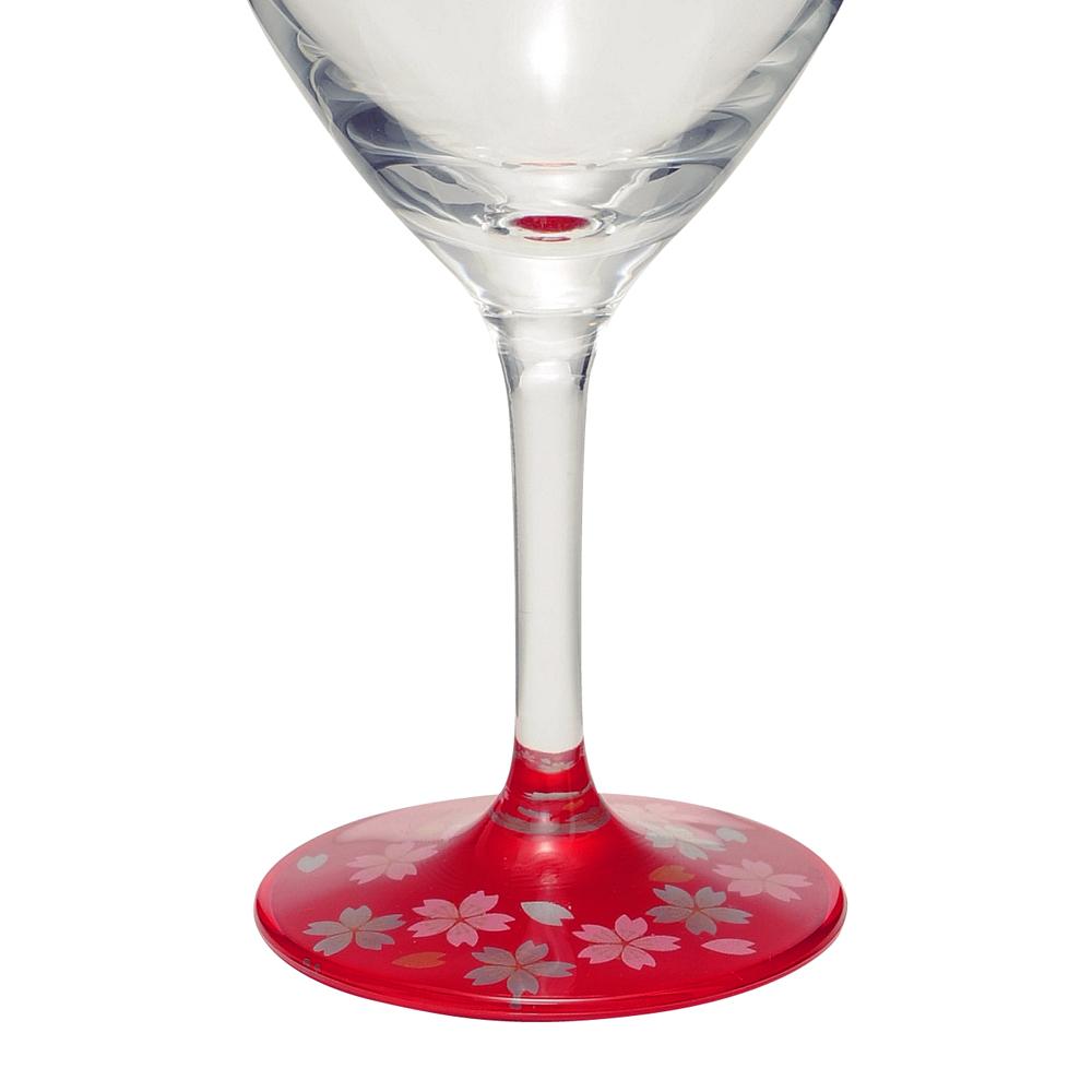 ぬりもん de Verre ワイングラスペア 蒔絵 桜