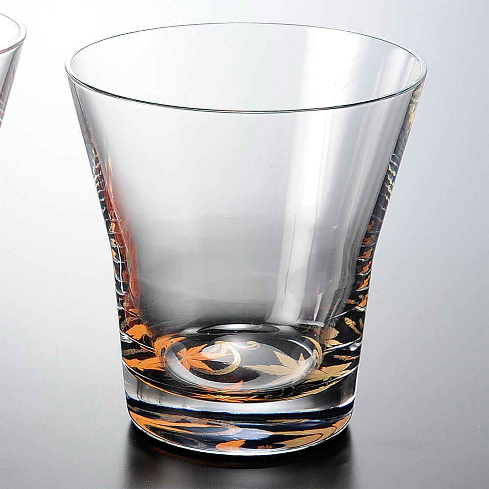 ぬりもん de Verre フリーグラス 蒔絵 紅葉 ペアセット