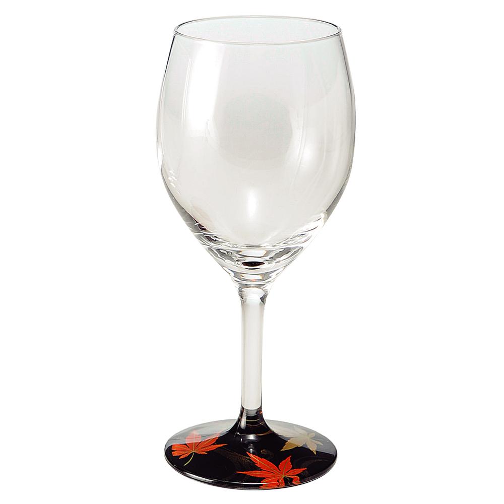ぬりもん de Verre ワイングラス 蒔絵 紅葉ペアセット