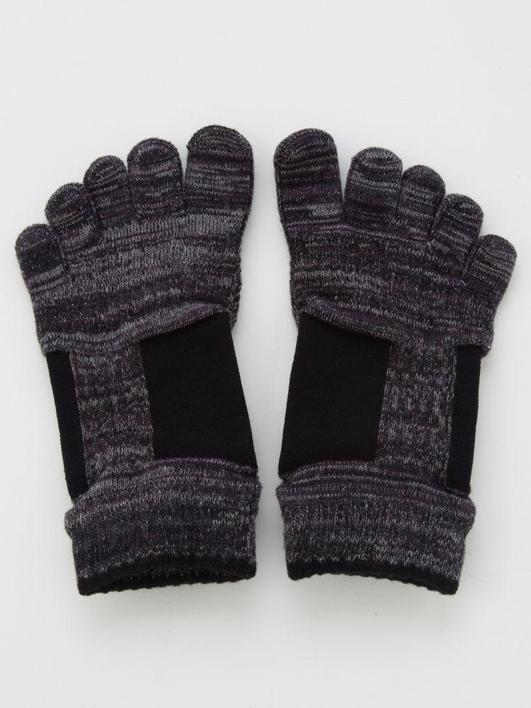 knitido+ブランド 5本指ソックス2足セットA(25~27cm)