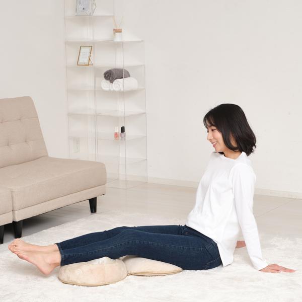 マッサージクッション　プチシフォン　ベージュ