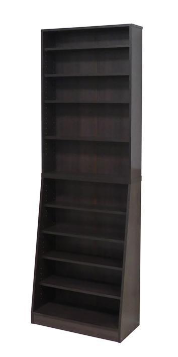 【ダークブラウン】大容量ホームシェルフW60