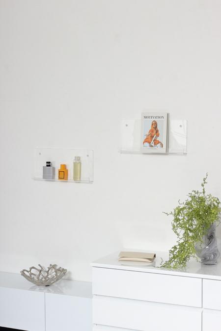 アクリリック ウォールシェルフ W38浅型2個組