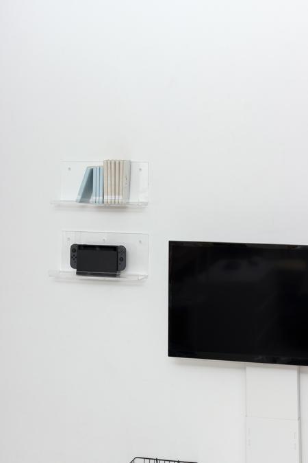 アクリリック ウォールシェルフ W38深型2個組