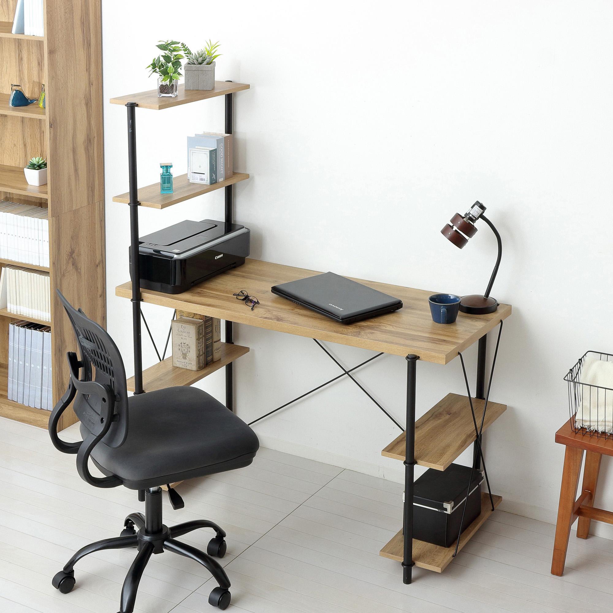 らくらく組立 ラックデスク ナチュラル