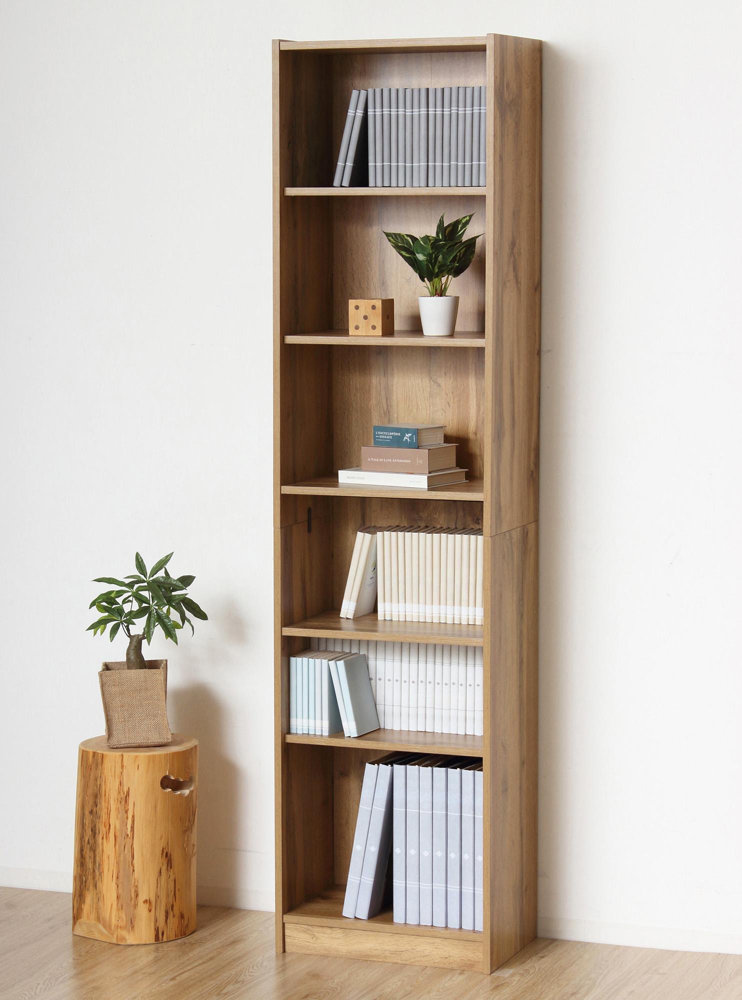 らくらく組立 文庫本棚W450 ナチュラル