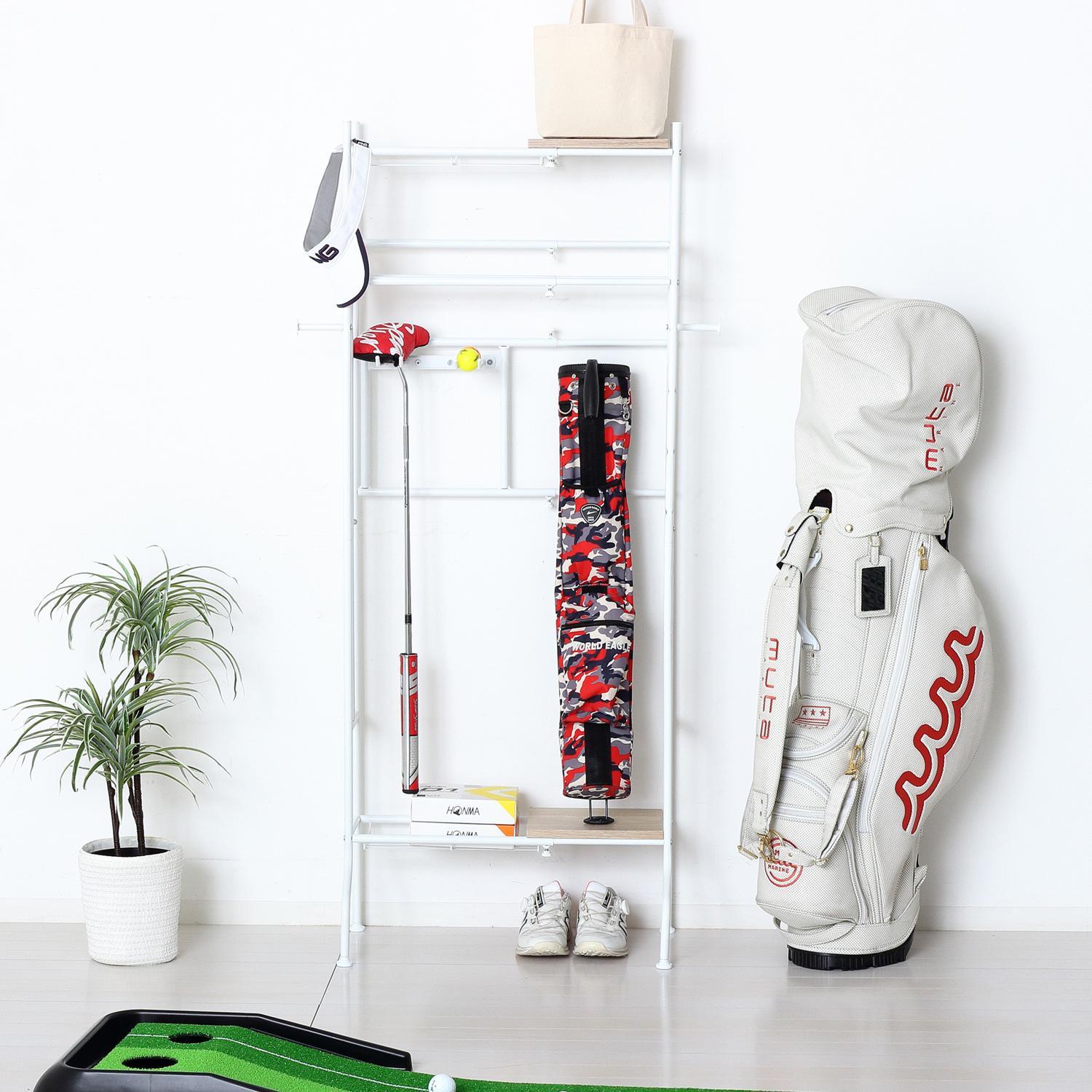 スポーツ用品ラック ホワイト