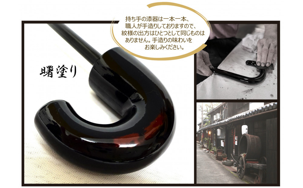 ［ふるさと納税］anon 日傘 曙塗り 黒シルバーコーティング加工 紀州漆器アンブレラ 晴雨兼用傘 UVカット 紀州漆器アンブレラ 折りたたみ傘 男女兼用デザイン
