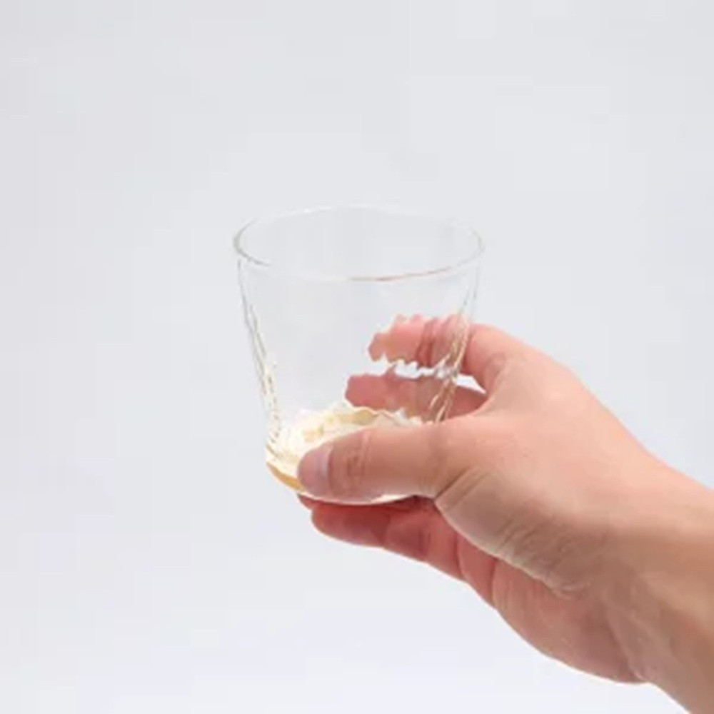 みよし漆器本舗 紀州塗り ぬりもん de Verre フリーグラス 蒔絵 万葉鶴 金鶴 ペアグラス 250ml