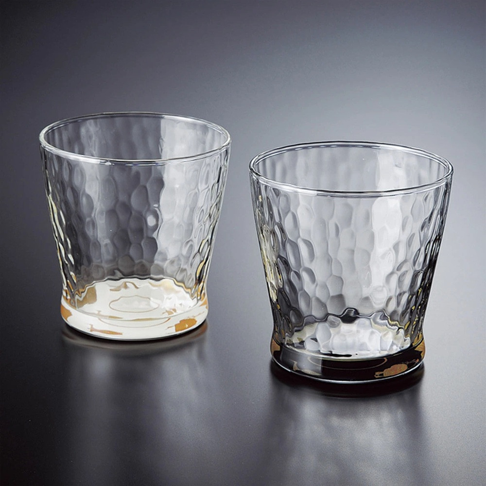 みよし漆器本舗 紀州塗り ぬりもん de Verre フリーグラス 蒔絵 万葉鶴 単品 黒 250ml