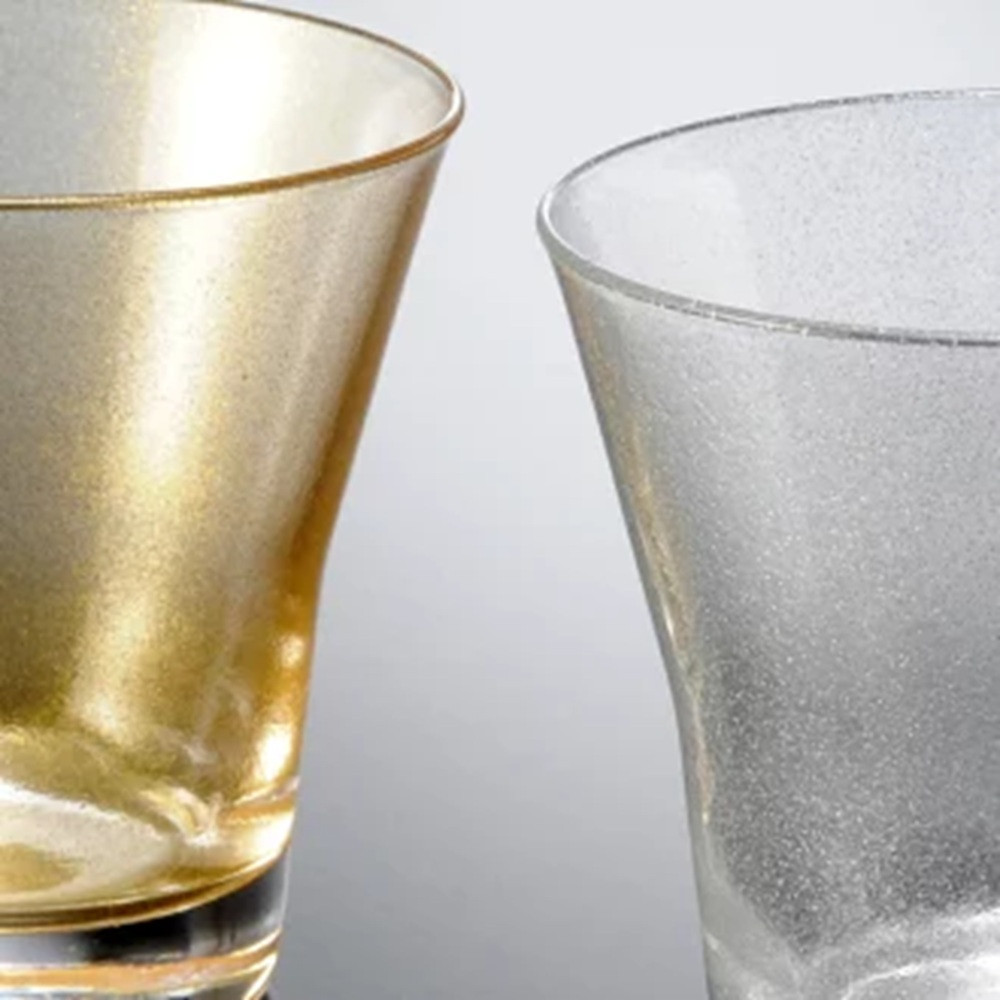 みよし漆器本舗 ペアグラス 紀州塗り ぬりもん de Verre フリーグラス 涼金・涼銀 210ml