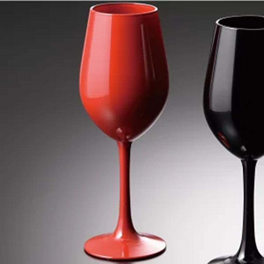 みよし漆器本舗 紀州塗り ぬりもん de Verre ワイングラス 輝光 新精漆 単品 赤 330ml