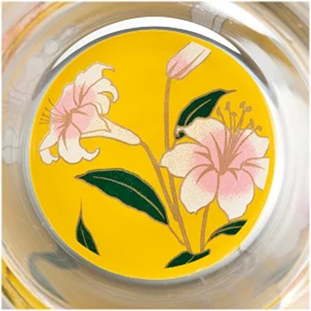 みよし漆器本舗 ぬりもん de Verre 耐熱マグカップ 蒔絵 単品 黄 330ml