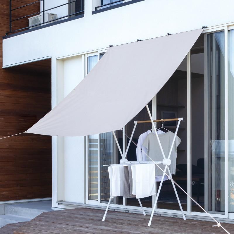 58407900 雨よけシェード W ライトグレー 1.8×2m