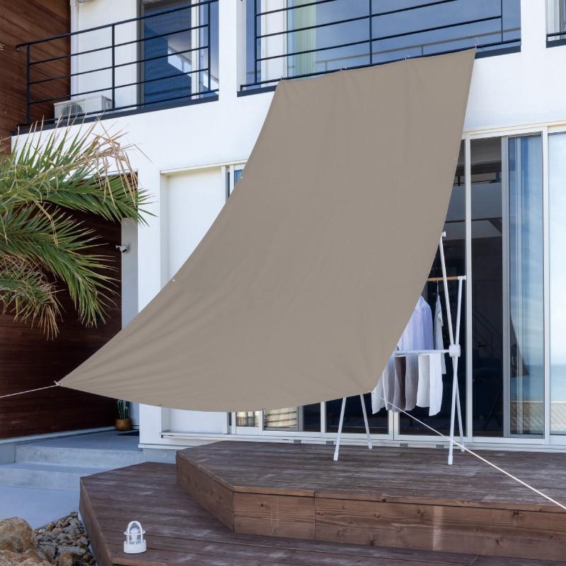 58413000 雨よけシェード W カーキ 1.8×4m