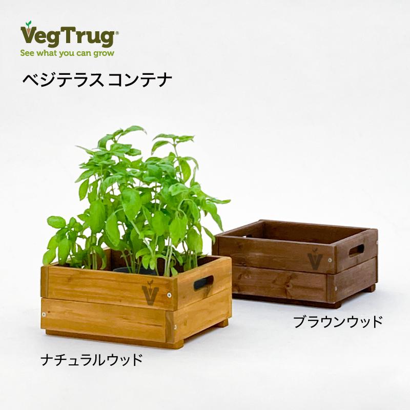 58405500 ベジテラスコンテナ ブラウンウッド