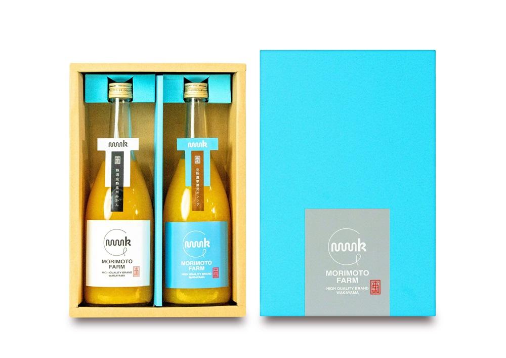 森本農園のみかん・清見100%ジュース  約720ml×各1本入 和歌山県産 ギフト【北海道・沖縄・離島配送不可】