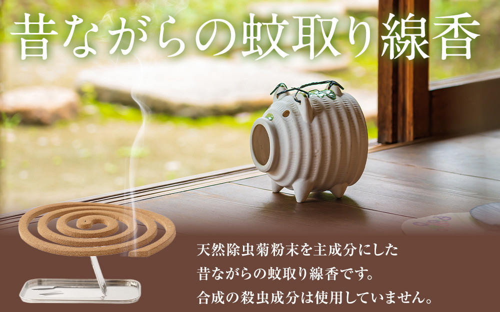 菊の香り かとりせんこう50巻+線香皿付き