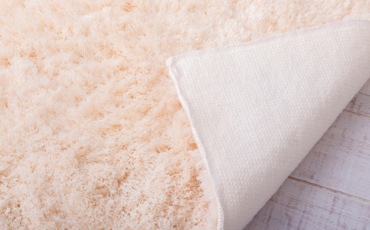 ふわふわコスモトロン吸水速乾バスマット３０mmアイボリー　縦４５cmX横６０cm