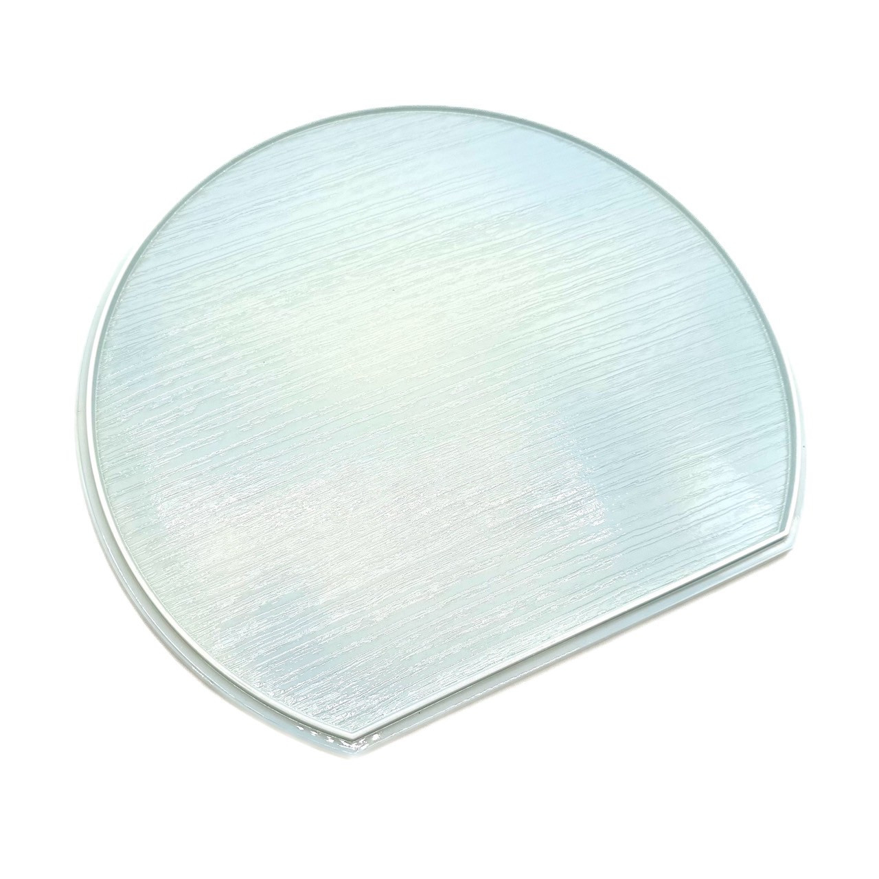 紀州漆器 半月盆 お盆 パステルカラー 約36cm ブルー