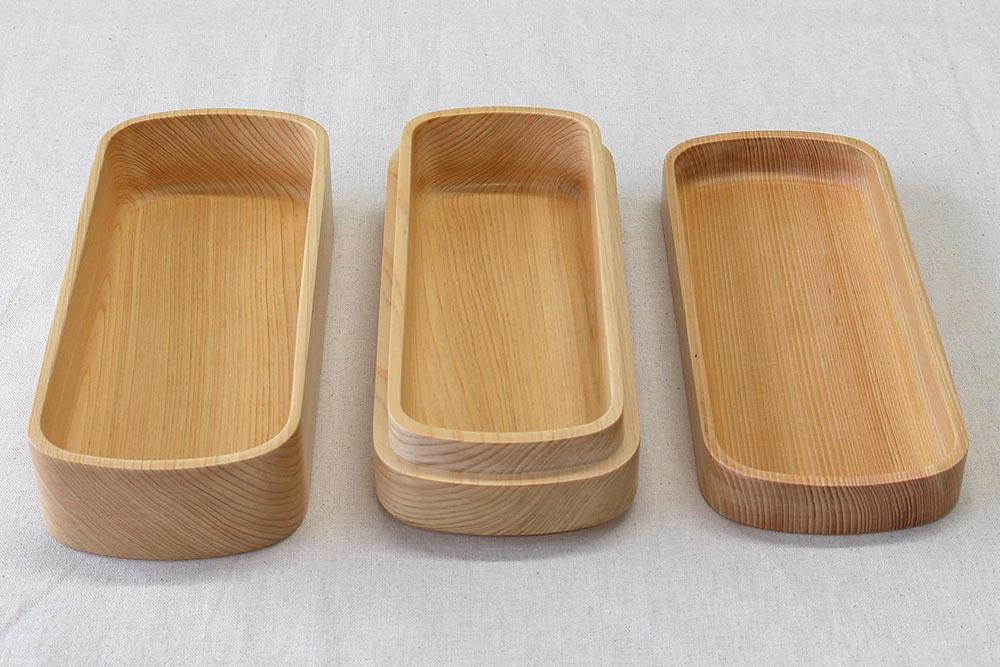 ◇紀州桧弁当箱 タイプ42 NAナノコート 弁当包みセット【オハナ】