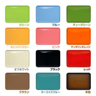 タツクラフト カラフルピノトレー M 33cmレッド 2枚組