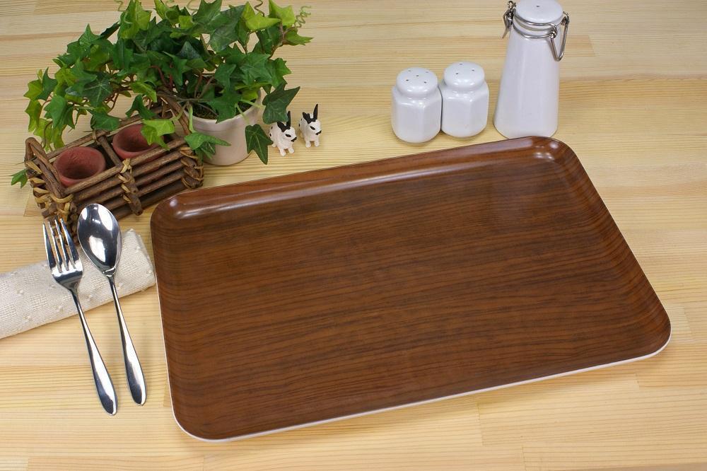 【ナチュラル×オーク 2枚組】タツクラフト SR トレー L 39cm ウッド